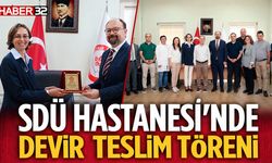 SDÜ Hastanesi'nde Devir Teslim Töreni