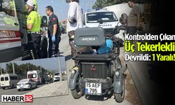 Kontrolden Çıkan Üç Tekerlekli Devrildi: 1 Yaralı!