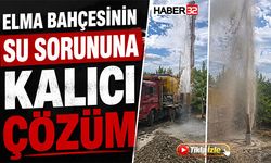 Elma Bahçesinin Su Sorununa Kalıcı Çözüm
