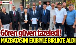 Gören Güven Tazeledi! Mazbatasını Ekibiyle Birlikte Aldı
