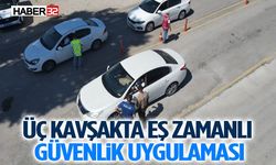 Üç Kavşakta Eş Zamanlı Güvenlik Uygulaması