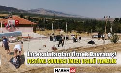 Festivalden Kalan Çöpleri İmece Usulüyle Temizlediler