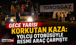 Yolcu Otobüsü Resmi Araçla Çarpıştı!