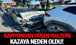 Kamyondan Düşen Malzeme Kazaya Neden Oldu!