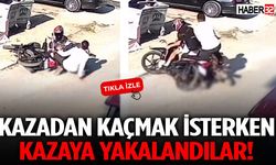 Kazadan Kaçmak İsterken Kazaya Yakalandılar!