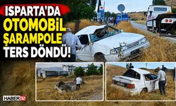 Otomobil Şarampolde Ters Döndü!