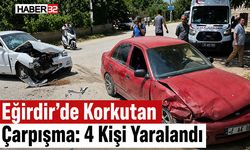 Eğirdir’de Korkutan Çarpışma: 4 Kişi Yaralandı