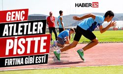 Genç Atletler Pistte Fırtına Gibi Esti