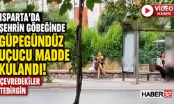 Isparta'nın Göbeğinde Tepki Çeken Görüntü: Güpegündüz Uçucu Madde Kullandı!