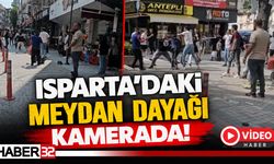 Isparta’daki Meydan Dayağı Kamerada!