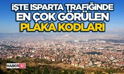 Isparta Trafiğinde En Çok Görülen Plaka Kodları