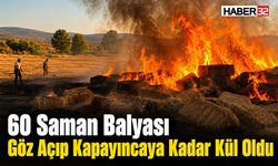 60 Saman Balyası Göz Açıp Kapayıncaya Kadar Kül Oldu