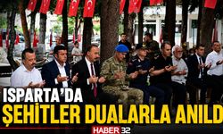 Isparta'da Ağustos Ayı Şehitleri Dualarla Anıldı