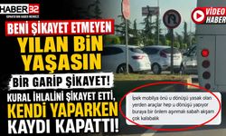 Kural İhlalini Şikayet Etti, Kendi Dönerken Kaydı Kapattı!