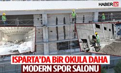 Isparta’da Bir Okula Daha Modern Spor Salonu
