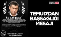 TEMUD'dan başsağlığı mesajı