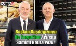 Başkan Başdeğirmen ve Başkan Adayı Turgut'tan Samimi Hatıra Pozu
