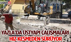 Yazla’da Üstyapı Çalışmaları Hız Kesmeden Sürüyor