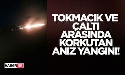 Tokmacık ve Çaltı Arasındaki Ovada Korkutan Anız Yangını!