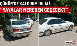 Çünür’de Kaldırım İhlali: “Yayalar Nereden Geçecek?”