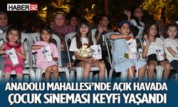 Anadolu Mahallesi’nde açık havada çocuk sineması keyfi yaşandı