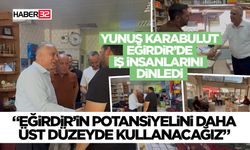 Yunus Karabulut Eğirdir’de İş İnsanlarını Dinledi