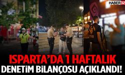 Isparta’da 1 Haftalık Denetim Bilançosu Açıklandı!
