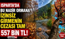 Isparta'daki Bu Ormana İzinsiz Girmenin Cezası: 557 Bin TL!