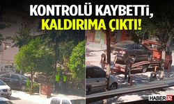 Kontrolü Kaybetti, Kaldırıma Çıktı!