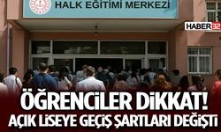 Öğrenciler Dikkat! Açık Liseye Geçiş Şartları Değişti