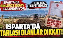 Isparta'daki Tarla Sahipleri Dikkat: Tespitler Yapıldı