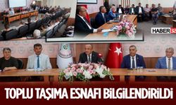 Toplu Taşıma Esnafı Bilgilendirildi
