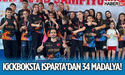 Kickboksta Isparta’dan 34 Madalya!