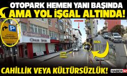 Otopark Hemen Yanı Başında Ama Yol İşgal Altında!