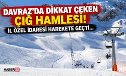 Davraz'da Dikkat Çeken Çığ Hamlesi!