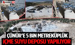 Çünür’e 5 Bin Metreküplük İçme Suyu Deposu Yapılıyor
