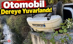 Otomobil Dereye Yuvarlandı! Sürücü Ağır Yaralı