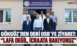 Gökgöz, Deri OSB’de Konuştu: “Lafa Değil, İcraata Bakıyoruz”