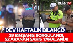 29 Bin Şahıs Sorgulandı, 52 Aranan Şahıs Yakalandı!