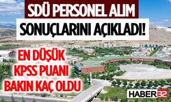 SDÜ Personel Alım Sonuçlarını Açıkladı! En Düşük KPSS Puanı Bakın Kaç Oldu