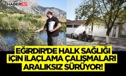 Eğirdir’de Halk Sağlığı İçin İlaçlama Çalışmaları Aralıksız Sürüyor!
