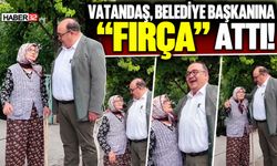 Isparta'da Vatandaş Belediye Başkanına Fırça Attı!