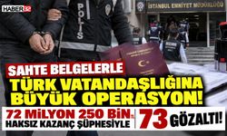 Sahte Belgelerle Türk Vatandaşlığına Büyük Operasyon!