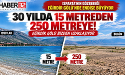 30 Yılda 15 Metreden 250 Metreye!  Eğirdir Gölü Bizden Uzaklaşıyor