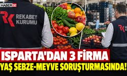 Isparta’dan 3 Firma Yaş Sebze-Meyve Soruşturmasında!