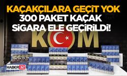 300 Paket Kaçak Sigara Ele Geçirildi!