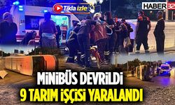 Minibüs Devrildi, 9 Tarım İşçisi Yaralandı