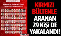Kırmızı Bültenle Aranan 29 Kişi de Yakalandı!