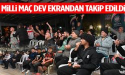 Milli Maç Dev Ekrandan Takip Edildi