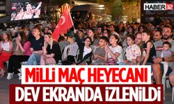 Milli Maç Heyecanı Dev Ekranda İzlenildi